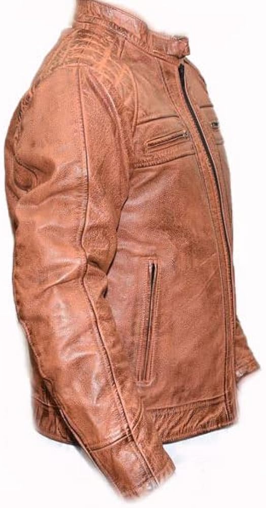 Amazon.co.jp: 激シブ 70'S ヴィンテージ加工 本革UKシングル キャメル