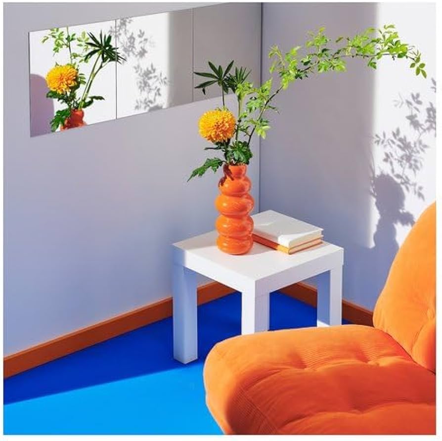 Amazon.co.jp: IKEA イケア 花瓶 オレンジ 26cm m00583719 KALLARHALS