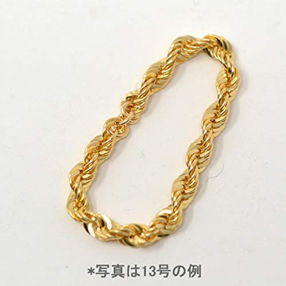Amazon | [ジュエリーコトブキ] ロープチェーン リング 指輪 13号 18金