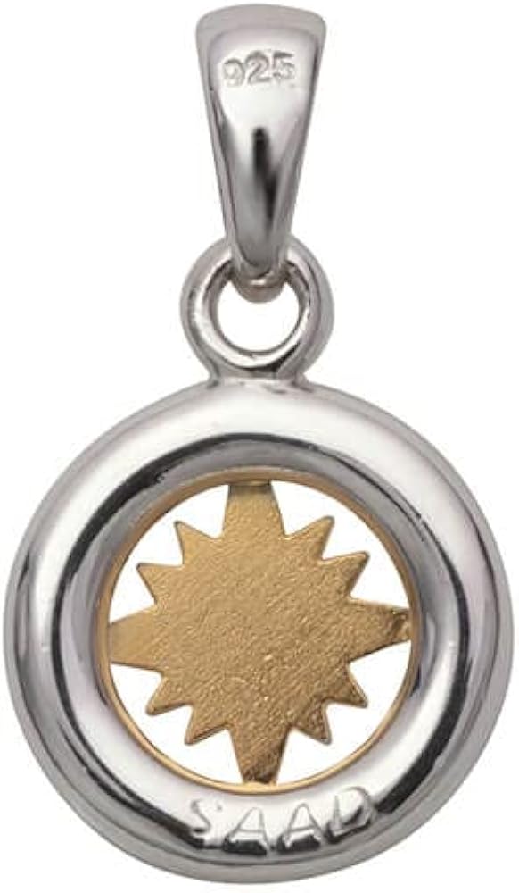 Amazon | [SAAD(サード)]サンシンボル シルバー925製 K18（18金