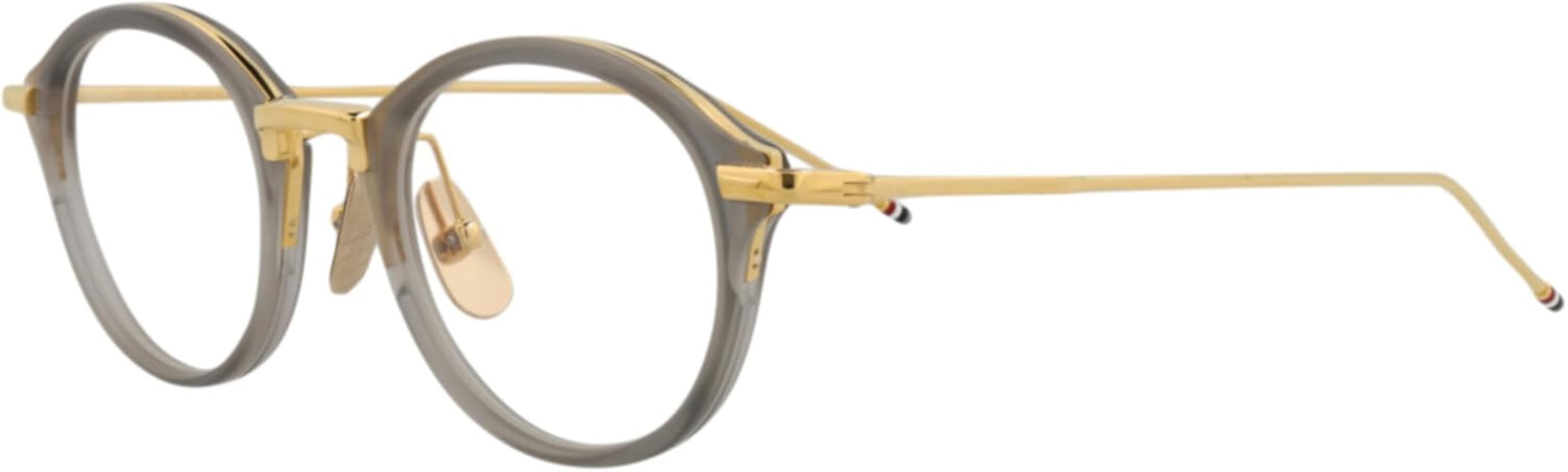 Amazon.com: Thom Browne TB-011 Sunglasses TB-011-G-T-GRY-GLD 46mm