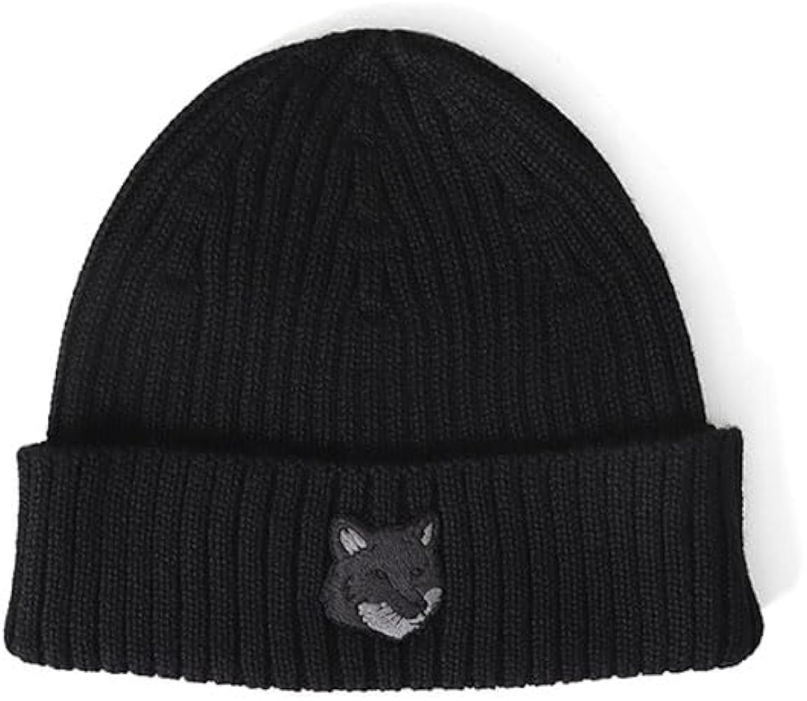Amazon | Maison Kitsune メゾンキツネ フォックスロゴ ニットキャップ