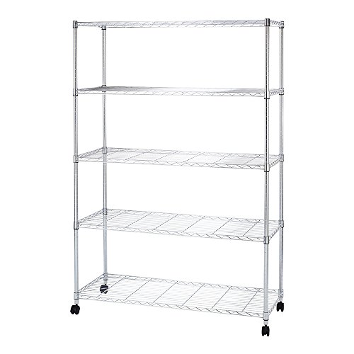 鯖缶：幅120cm スチールラック 5段 シルバー 鯖缶様専用 幅120cm スチ