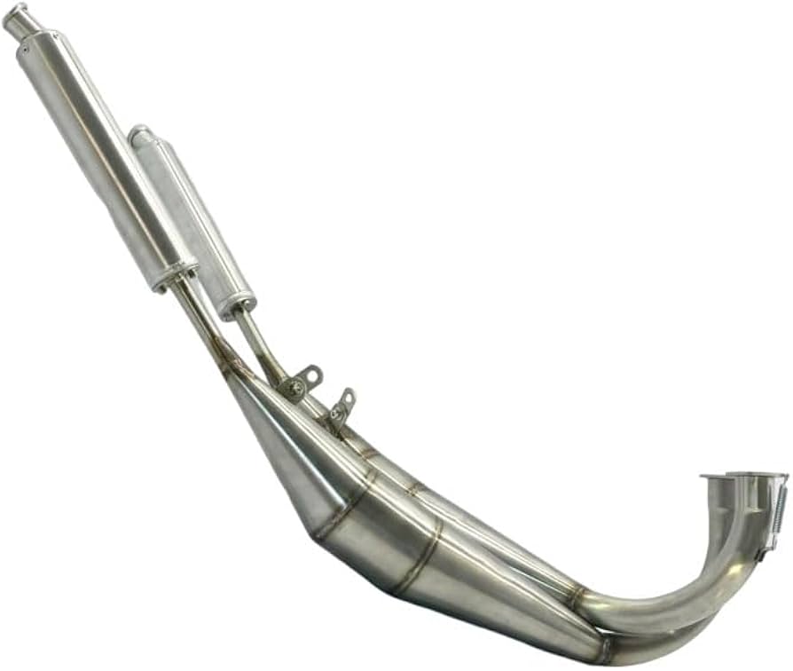 Amazon | RZ250 クロス チャンバー マフラー バイク | チャンバー | 車