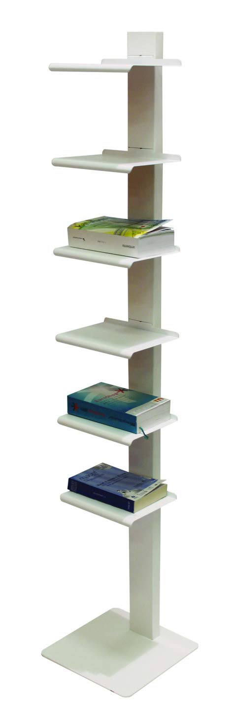 Amazon｜タワー6 ドッタス イタリア製 スチール 本棚 ホワイト｜本棚
