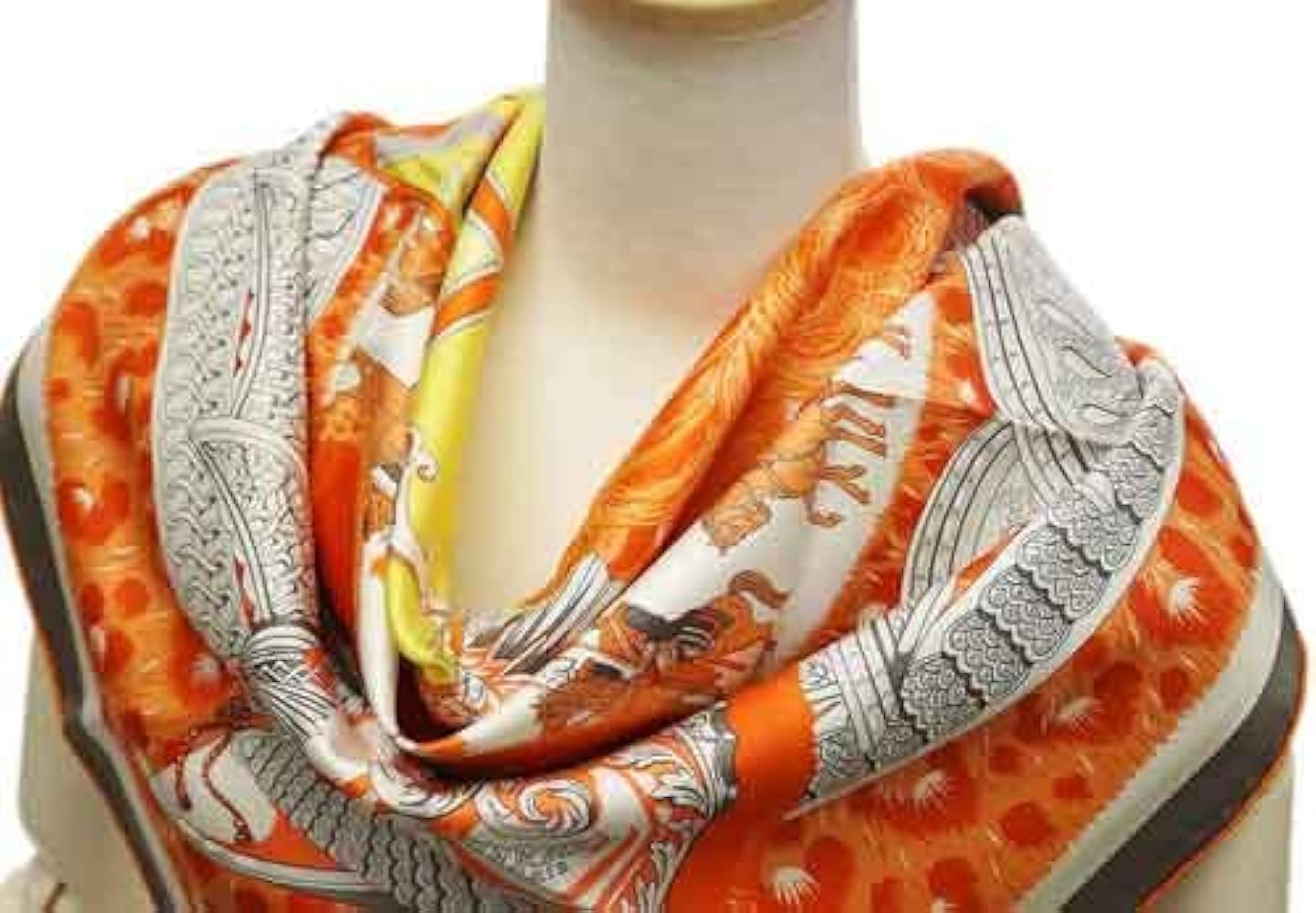 Amazon | [エルメス] スカーフ H002867S11 ソルド カレ ツイル シルク