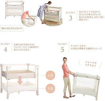 Amazon.co.jp: アップリカ(Aprica) 折り畳みミニベビーベッド