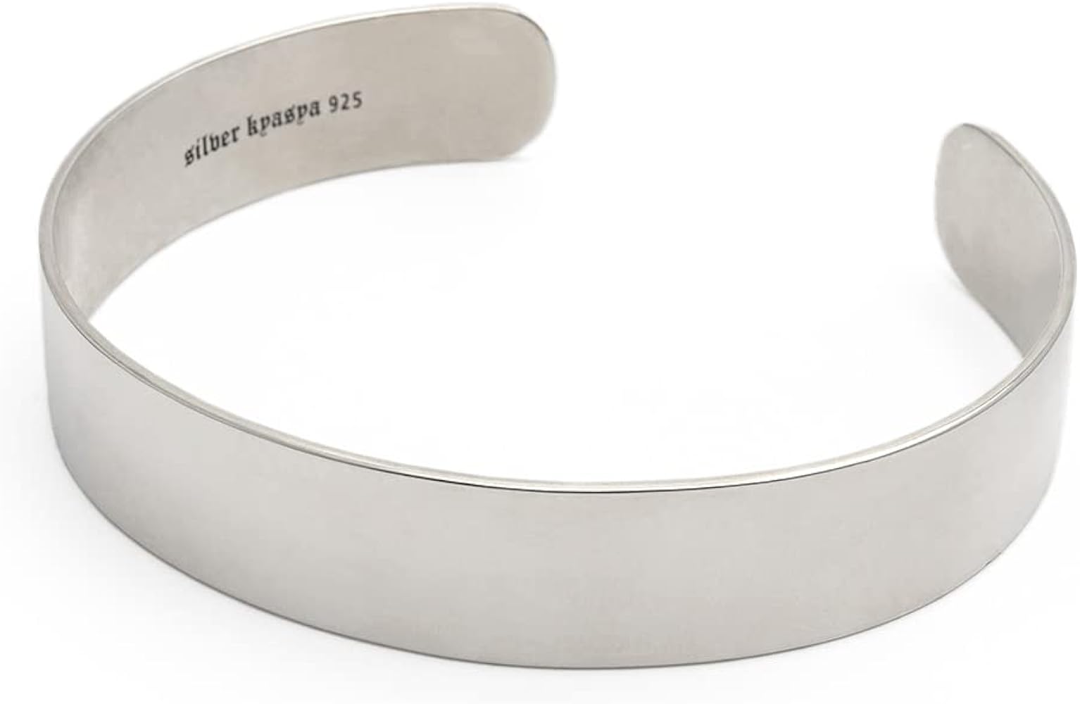 Amazon | [silver KYASYA]シルバーバングル メンズ 平打ち シンプル
