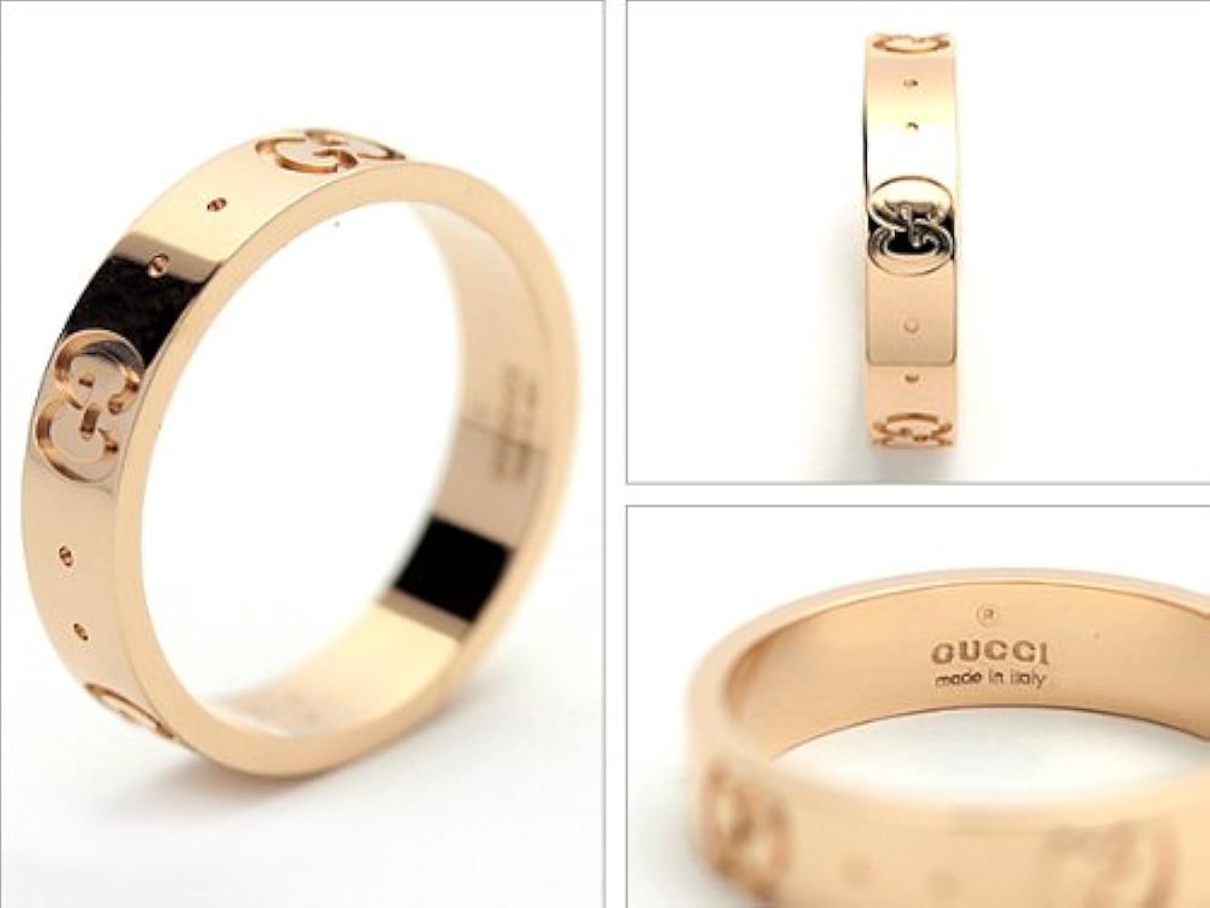 Amazon.co.jp: [グッチ] 指輪 GUCCI リングGGアイコンスィン バンド