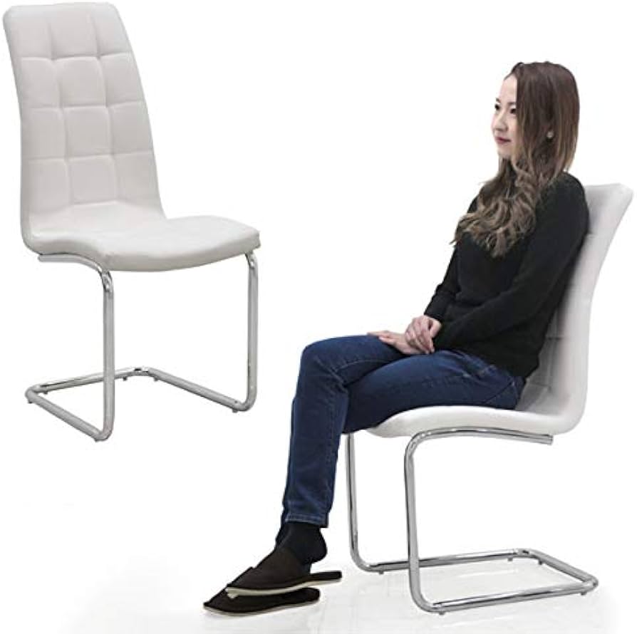 Amazon｜ダイニングチェア 2脚セット 合皮 レザー ハイバックチェア