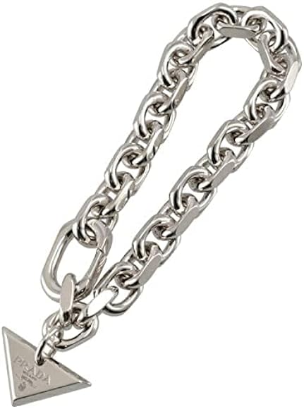 PRADA チェーンブレスレット トライアングルロゴ silver925 M