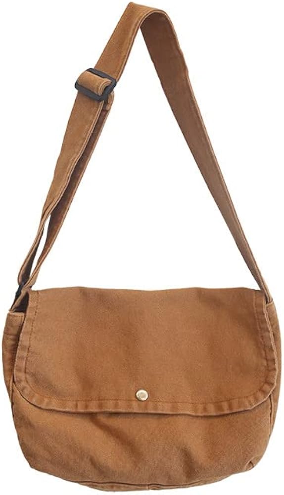 Amazon.com: Grunge Canvas Messenger Bag Women Aesthetic Hobo