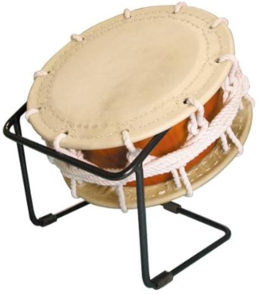 Amazon | 締太鼓35cm(ひも締め・あわせ胴) 鉄製座り台座セット | 太鼓