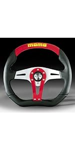 Amazon | MOMO(モモ) ステアリング MOD.78 35パイ BK/スエード M-45