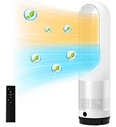 Amazon | 【2025最新冷暖兼用】扇風機 羽なし タワーファン 3段階