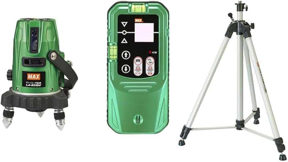 Amazon | マックス(MAX) グリーンレーザ墨出器+受光器+三脚 LA-501DG