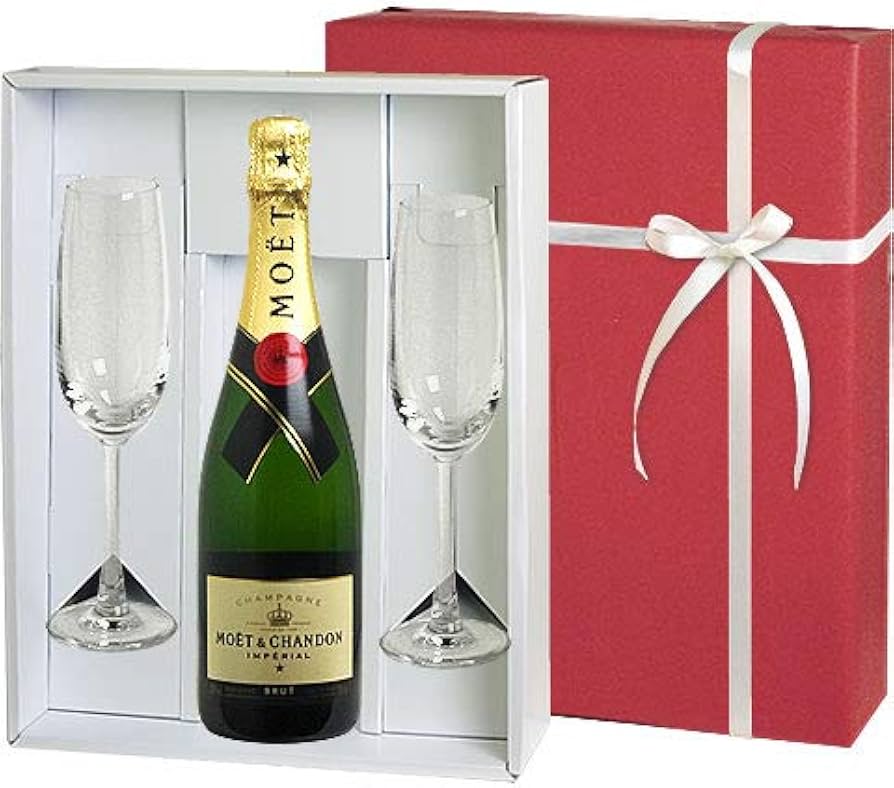 Amazon.co.jp: ＜ペアグラス付き＞ MOËT & CHANDON アンペリアル750ml