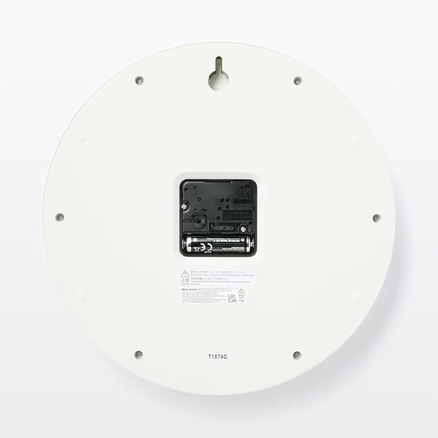 Amazon.co.jp: 無印良品 アナログ時計・大 ホワイト MJ-ACLW2 44275689