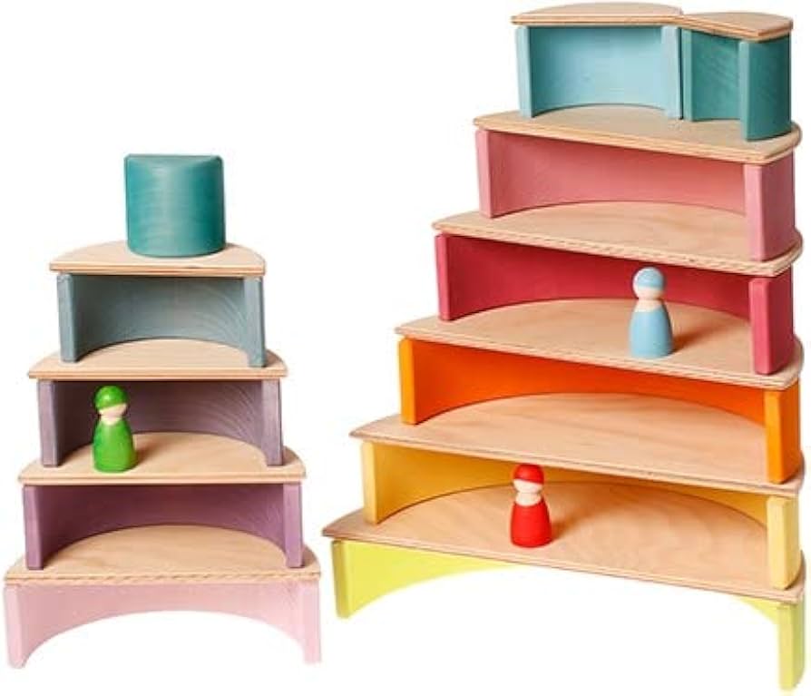 Amazon | GRIMM'S グリムス 半円盤・ナチュラル GM10676 | 積み木