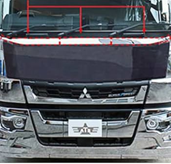 Amazon | ふそう 新型17スーパーグレート 3分割 メッキ フロントリッド