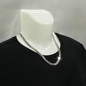 Amazon | [T TRIDEA JEWELRY] SV925 シルバー 12面 トリプル 喜平