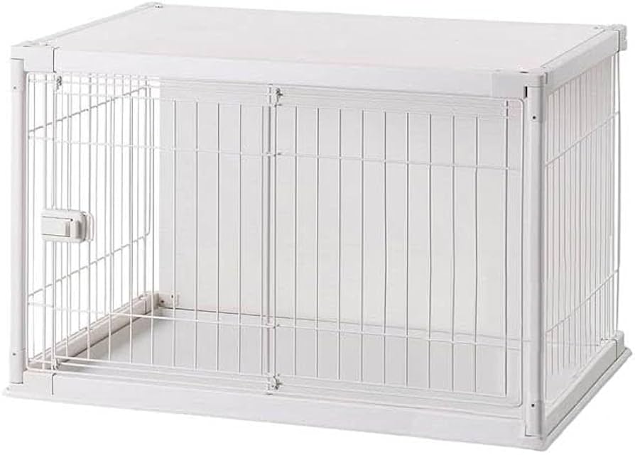 Amazon.co.jp: 犬 サークル ホワイト インテリアケージ 小型犬用 [幅