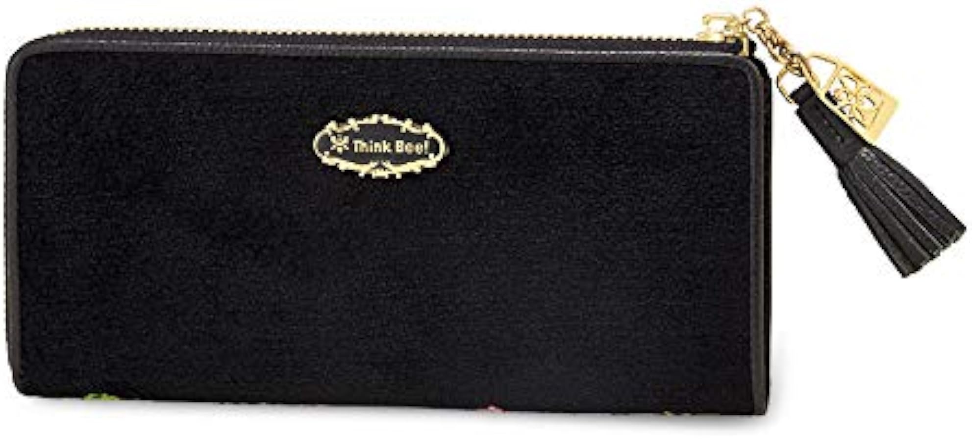 Amazon | [シンクビー！] オーバーザレインボー L型長財布 (ブラック