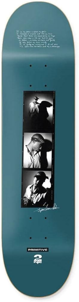 Amazon | PRIMITIVE TUPAC SHADOWS DECK TEAL 2PAC スケートボード