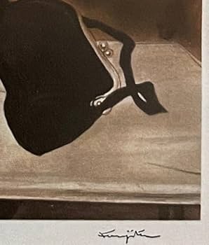 Amazon.co.jp: 真作藤田嗣治 代表作「カフェ」 石版画（リトグラフ