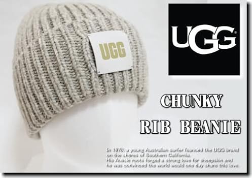 Amazon.co.jp: [UGG(アグ)] CHUNKY RIB BEANIE 20061 LIGHT GREY (ワン