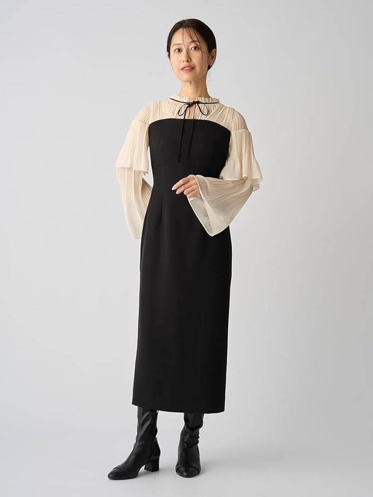 Amazon.co.jp: [セルフォード] ブラウスケープ付きドレス CWFO251302