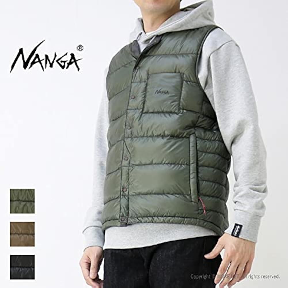 Amazon | [ナンガ] インナーダウンベスト メンズ INNER DOWN VEST モカ