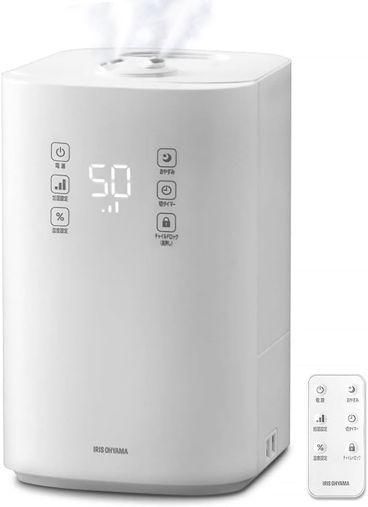 Amazon.co.jp: Iris Ohyama UHK-500-W Tabletop Humidifier, Large