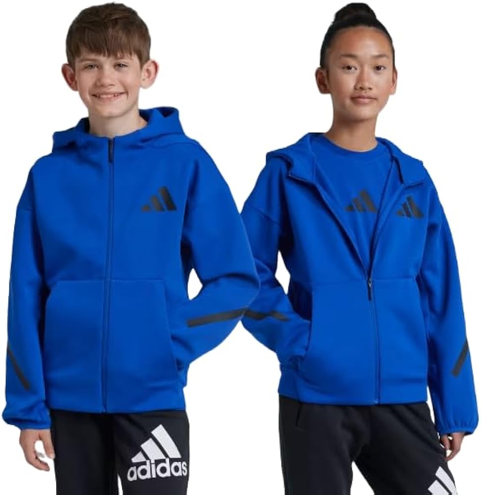 Amazon.com: adidas Z.N.E. FULL-ZIP HOODED TRACK JACKET BIG KIDS