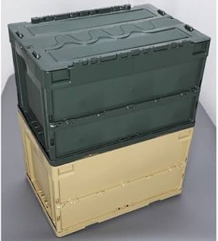 Amazon.co.jp: トラスコ中山(TRUSCO) 蓋つき折りたたみコンテナ