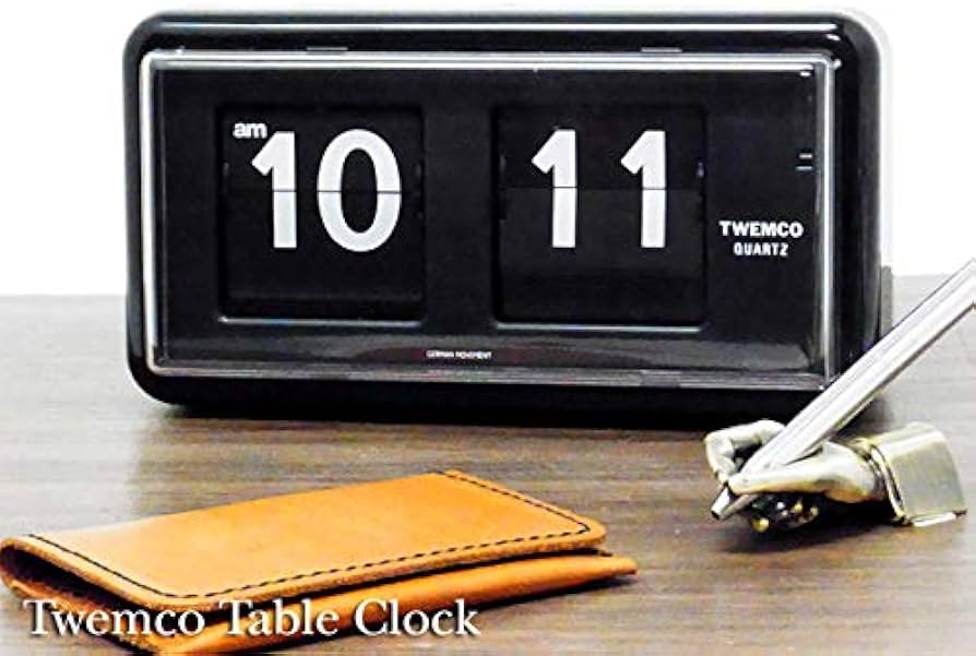 Amazon.co.jp: TWEMCO トゥエンコ インテリアクロック パタパタ時計 qt