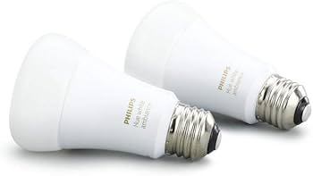 Philips Hue White Ambiance A19 2-Pack 60W Equivalent Dimmable LED