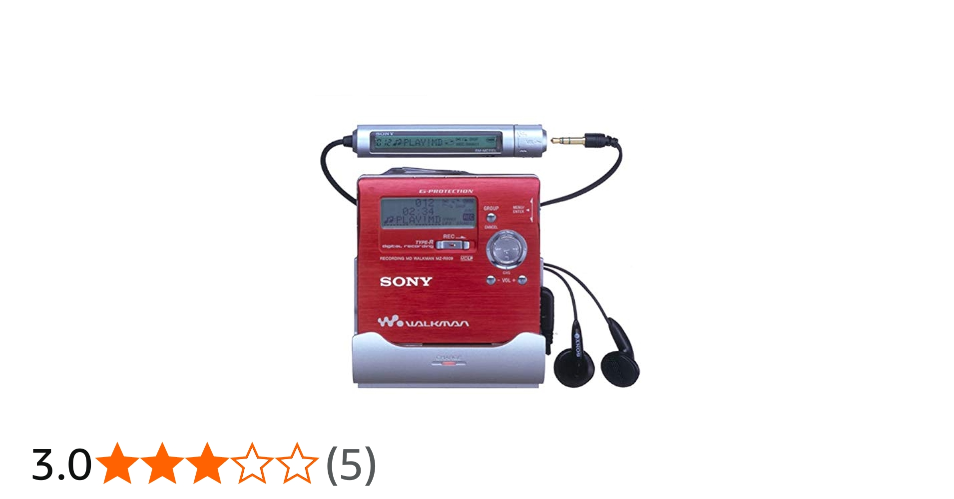 Amazon | SONY ソニー MZ-R909 レッド MDレコーダー MDLP対応 （MD録音