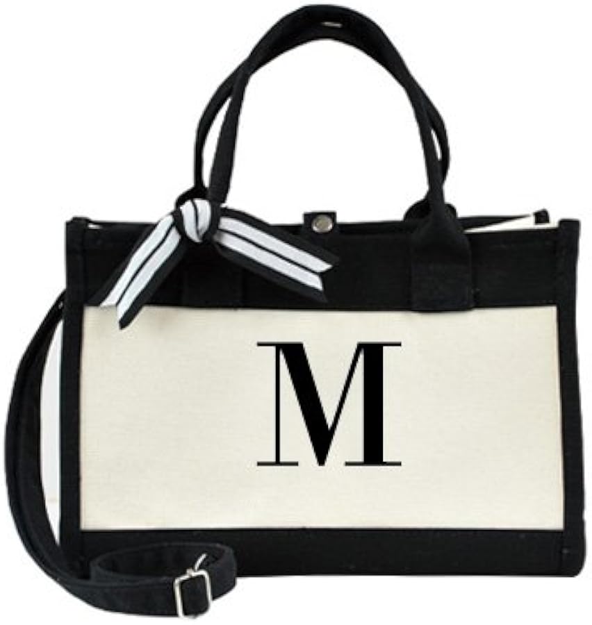 Amazon | mistura イニシャル ミニ トート black×white ブラック