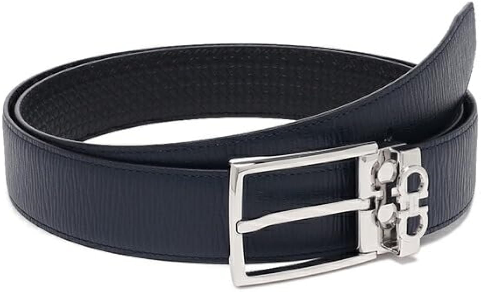 Amazon | [フェラガモ]ベルト ダブルガンチーニ リバーシブル ネイビー