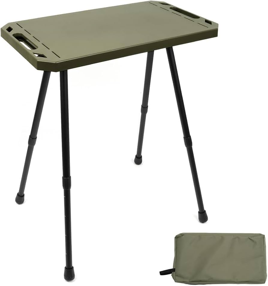 Amazon.co.jp: サイドテーブル キャンプ テーブル コンパクト 高さ調整