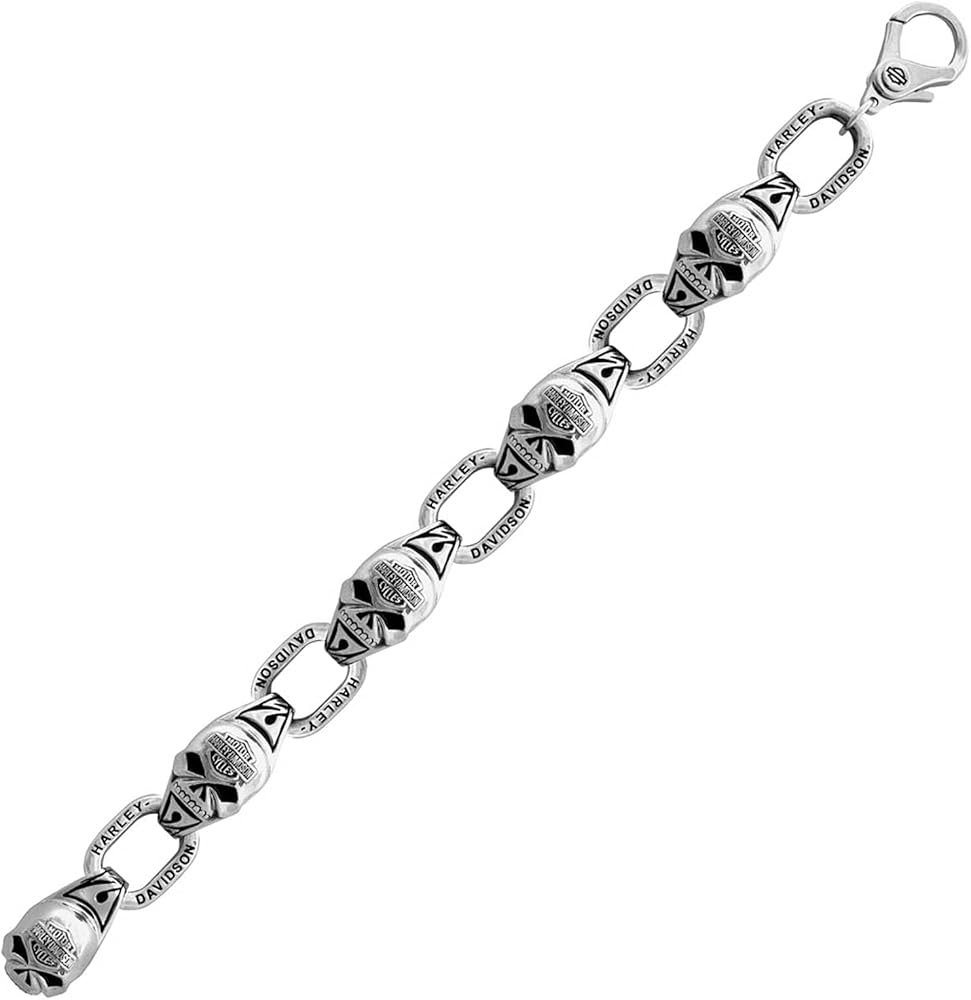 Amazon | ハーレーダビッドソン メンズ スチール スカル リンク