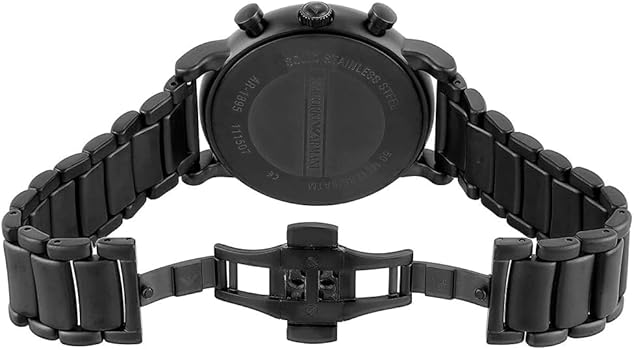 Amazon.com: Emporio Armani Men Analog-Quartz Stainless Steel Black