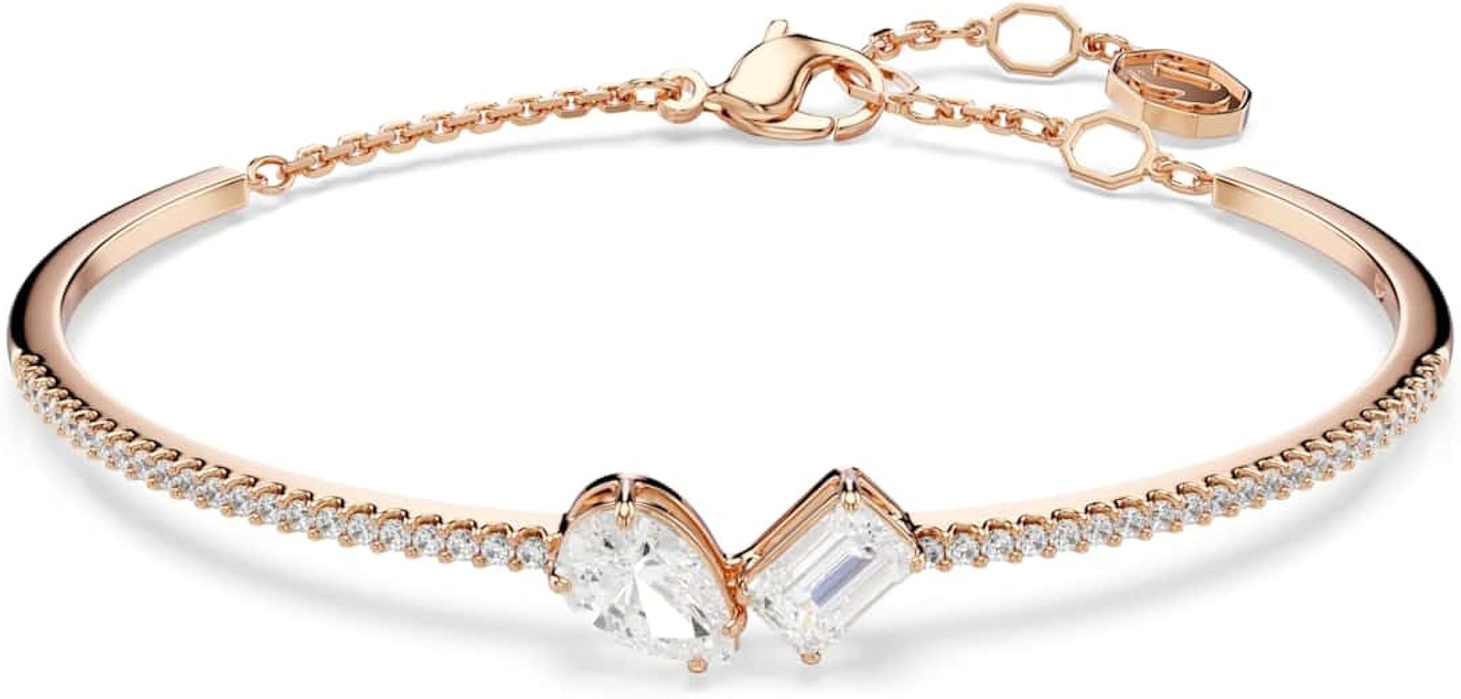 Amazon.com: Swarovski Mesmera bangle, Mixed cuts, White, Rose gold