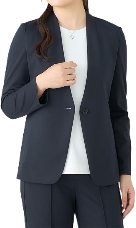 春夏【未使用タグ付☆洗える】パジャマスーツ セットアップ カラーレス