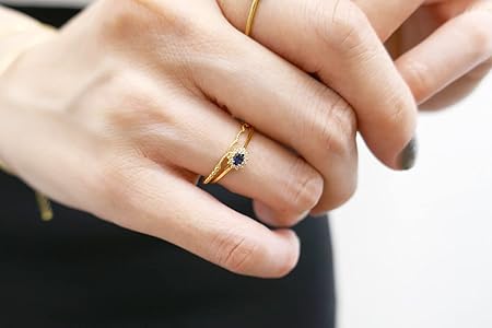 Amazon | [リトルエンブレム] little emblem K18天然石取り巻きリング