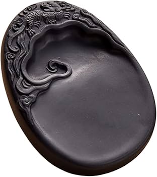 Amazon | 硯 すずり 硯石 澄泥硯 中国四大名硯の一つ 墨池 天然原石