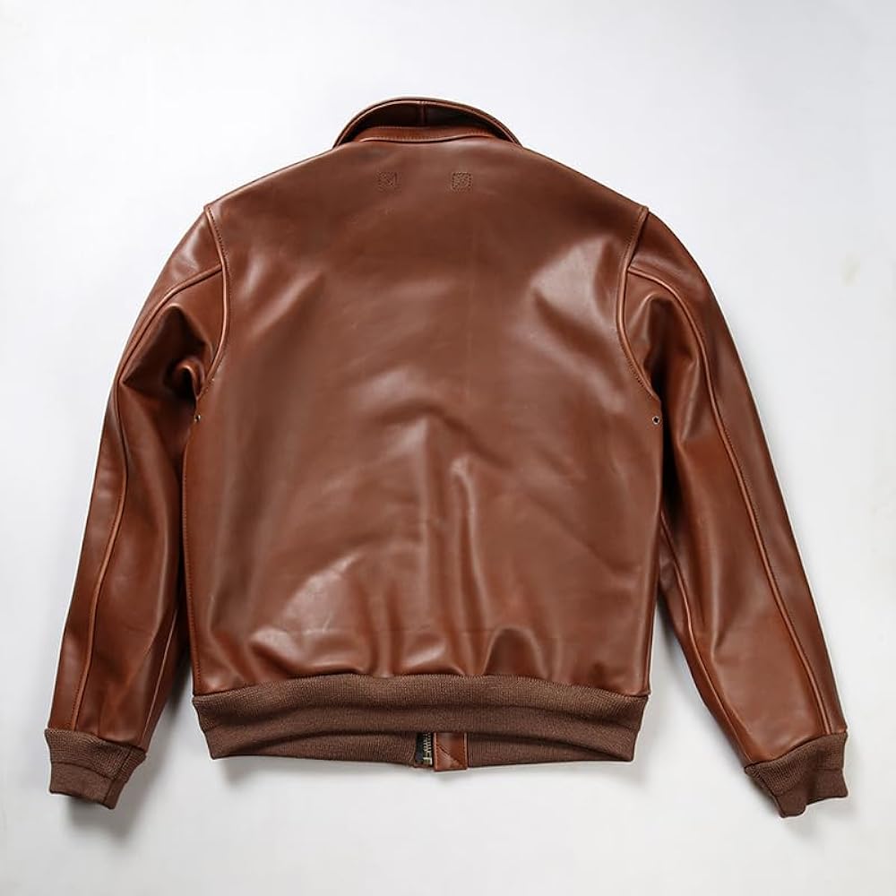 Amazon | [VIIBOY] A2フライトジャケット 本革ジャケット 革ジャン