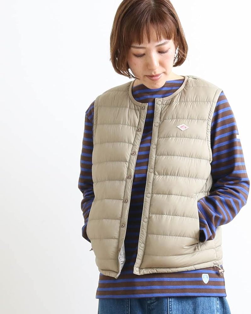 Amazon.co.jp: [ダントン] ナイロンタフタ インナー ダウンベスト