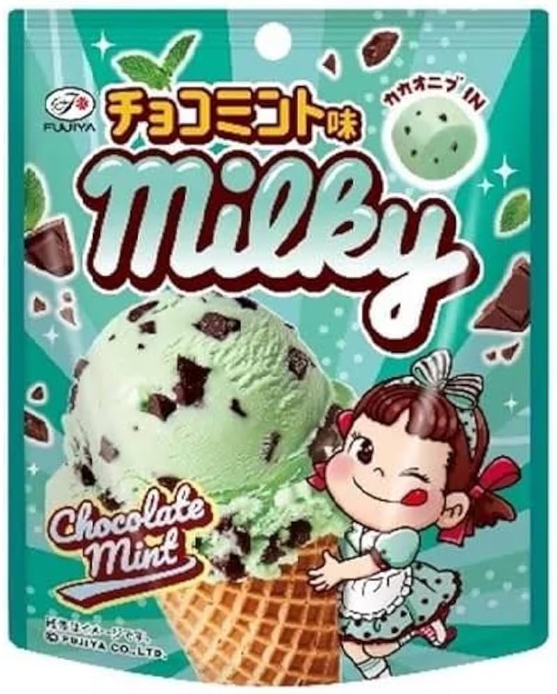 Amazon.co.jp: 不二家 ミルキー（チョコミント味） 31g×5袋 : 食品
